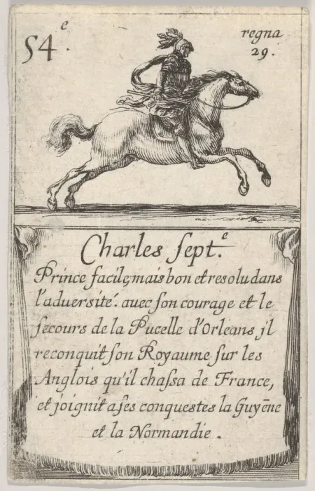 Framed Print : Charles Sept.-e / Prince facile... from Game of the Kings of France Framed Print : Charles Sept.-e / Prince facile... from Game of the Kings of France