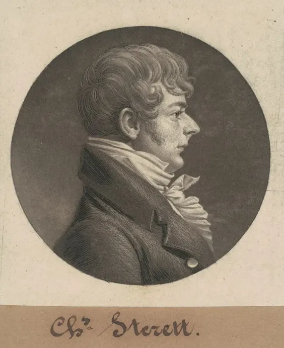 Framed Print : Charles Sterett, 1804. Creator: Charles Balthazar Julien Fevret de Saint-Memin Framed Print : Charles Sterett, 1804. Creator: Charles Balthazar Julien Fevret de Saint-Memin
