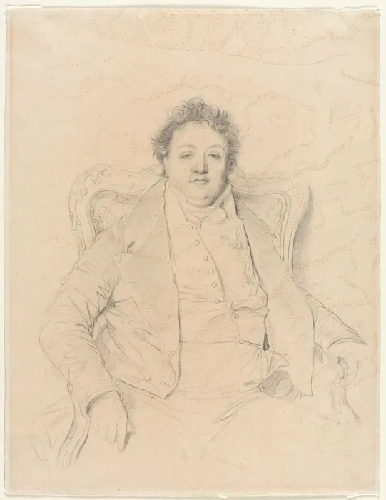 Framed Print : Charles Thevenin, after Ingres, 1800s. Creator: Anonymous Framed Print : Charles Thevenin, after Ingres, 1800s. Creator: Anonymous