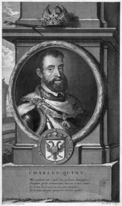 Framed Print : Charles V, King of Spain and Holy Roman Emperor. Artist: Gunst Framed Print : Charles V, King of Spain and Holy Roman Emperor. Artist: Gunst
