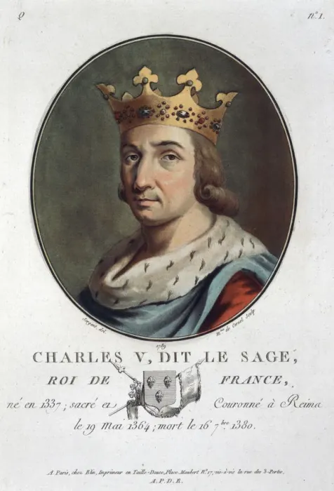 Framed Print : Charles V, known as the Wise, King of France, (1789) Framed Print : Charles V, known as the Wise, King of France, (1789)