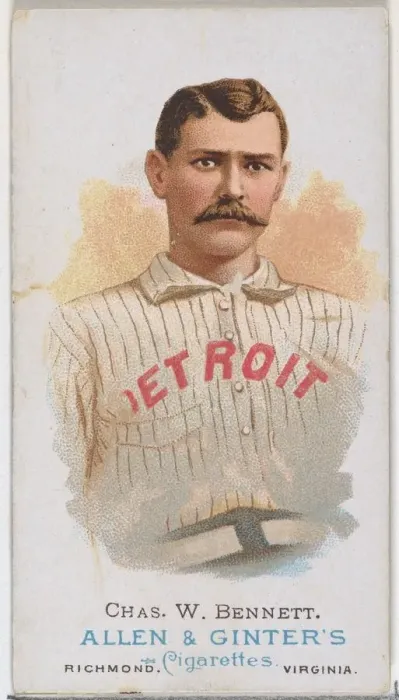 Framed Print : Charles W. Bennett, Baseball Player, from Worlds Champions Framed Print : Charles W. Bennett, Baseball Player, from Worlds Champions