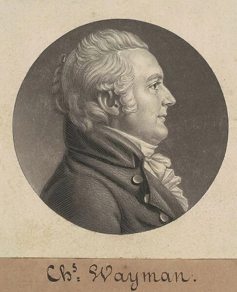 Charles Wayman, 1806. Creator: Charles Balthazar Julien Fevret de Saint-Memin