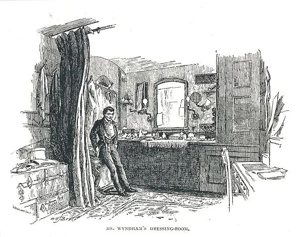 Charles Wyndham Dressing room over looking Piccadilly at the Criterion Theatre, 1891