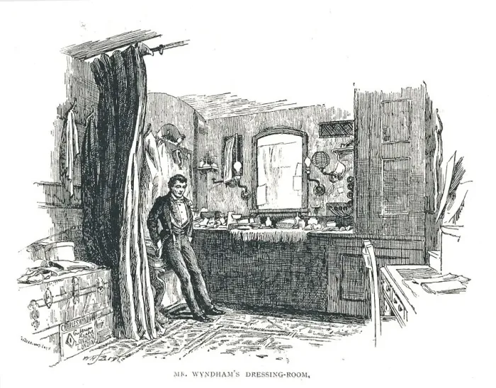 Framed Print : Charles Wyndham Dressing room over looking Piccadilly at the Criterion Theatre, 1891 Framed Print : Charles Wyndham Dressing room over looking Piccadilly at the Criterion Theatre, 1891