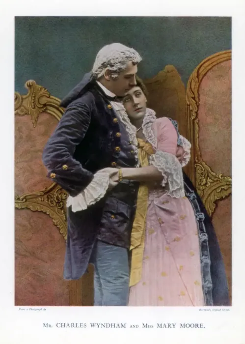 Framed Print : Charles Wyndham and Mary Moore, English actors, 1901. Artist: Barraud Framed Print : Charles Wyndham and Mary Moore, English actors, 1901. Artist: Barraud