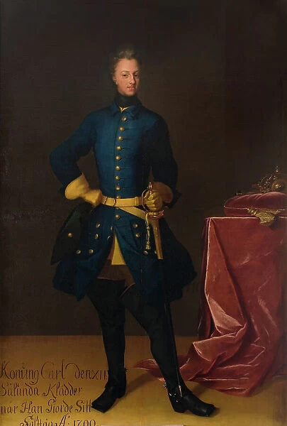 Charles XII, 1682-1718, King of Sweden, Palatine Count of Zweibrücken. Creator: David von Krafft