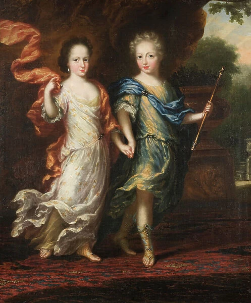 Charles XII, 1682-1718, King of Sweden, Palatine Count of Zweibrücken and Hedvig Sofia... 1687. Creator: David Klocker Ehrenstrahl