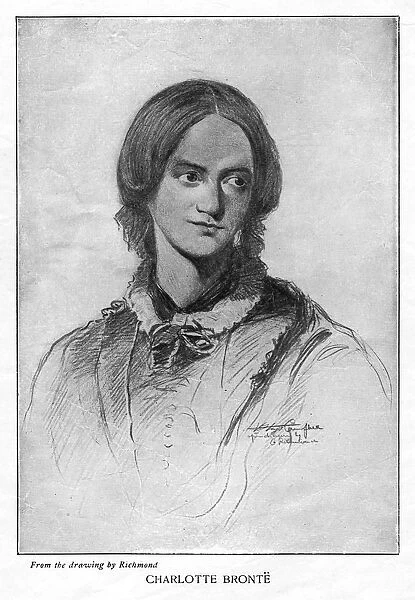 Charlotte Bronte, English novelist, 1906