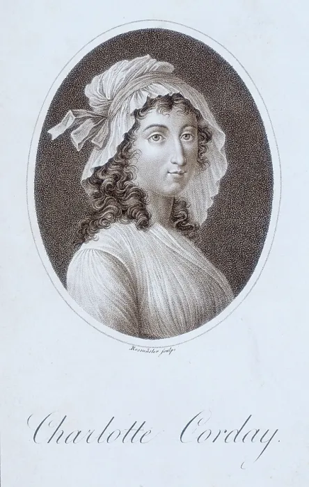 Framed Print : Charlotte Corday, 1804. Creator: Johann Friedrich Rosmasler Framed Print : Charlotte Corday, 1804. Creator: Johann Friedrich Rosmasler