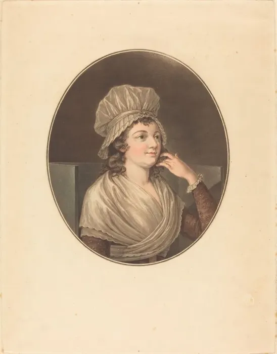 Framed Print : Charlotte Corday. Creator: Angelique Allais