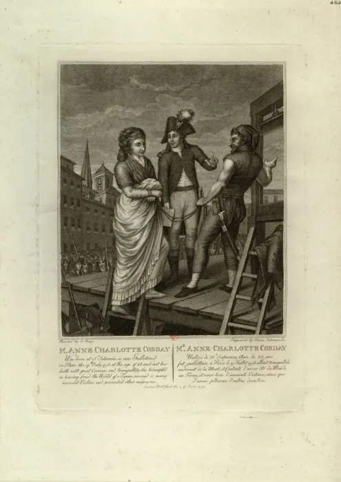 Framed Print : Charlotte Cordays Passage to the Scaffold, 1799. Creator: Aliprandi, Giacomo (1775-1855) Framed Print : Charlotte Cordays Passage to the Scaffold, 1799. Creator: Aliprandi, Giacomo (1775-1855)
