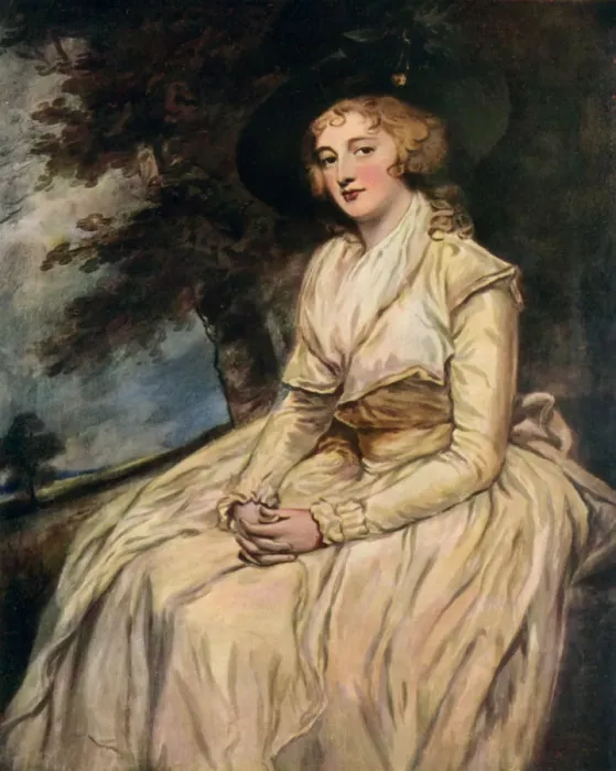 Framed Print : Charlotte, Lady Milnes 18th century (1910). Artist: George Romney Framed Print : Charlotte, Lady Milnes 18th century (1910). Artist: George Romney