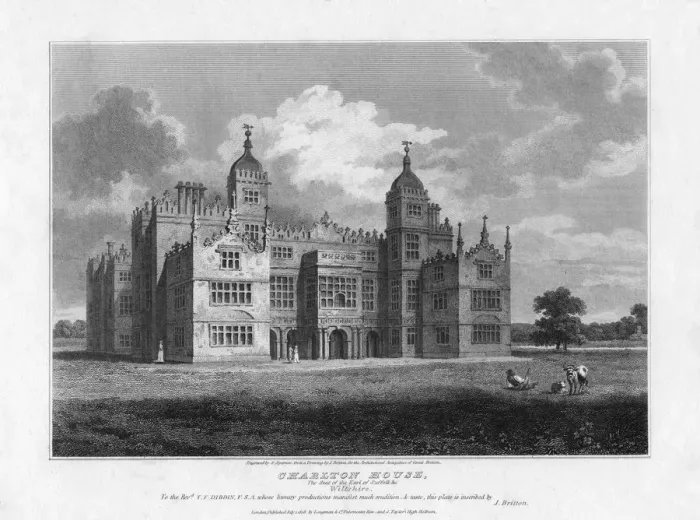 Framed Print : Charlton House, Wiltshire, 1808. Artist:s Sparrow Framed Print : Charlton House, Wiltshire, 1808. Artist:s Sparrow