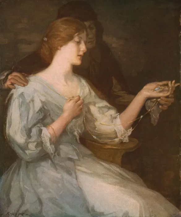 Framed Print : The Charm, late 19th-early 20th century, (c1930). Creator: Robert Hope Framed Print : The Charm, late 19th-early 20th century, (c1930). Creator: Robert Hope
