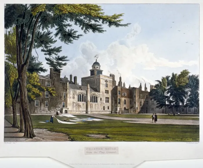 Framed Print : Charterhouse, Finsbury, London, 1816. Artist: William James Bennett Framed Print : Charterhouse, Finsbury, London, 1816. Artist: William James Bennett