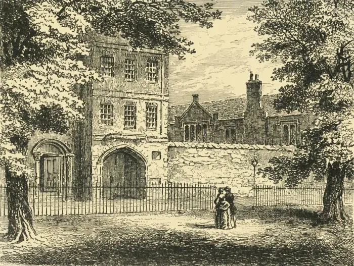 Framed Print : The Charterhouse, from the Square, c1872. Creator: Unknown Framed Print : The Charterhouse, from the Square, c1872. Creator: Unknown