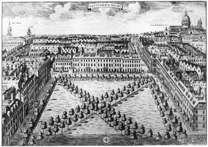 Framed Print : Charterhouse Square, London, 18th century (1907) Framed Print : Charterhouse Square, London, 18th century (1907)