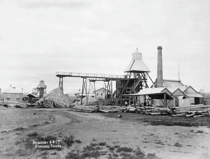 Framed Print : Charters Towers Brilliant G M Coy mine, 1894. Creator: Poul C Poulsen Framed Print : Charters Towers Brilliant G M Coy mine, 1894. Creator: Poul C Poulsen