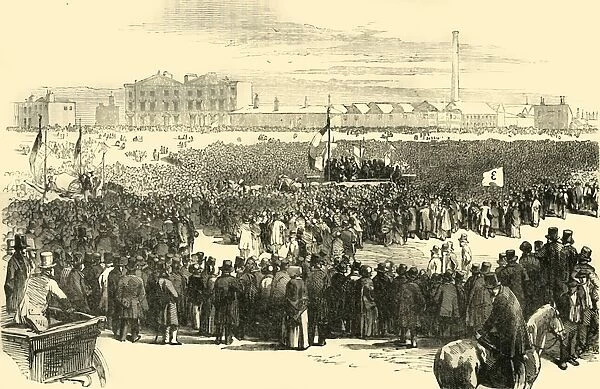 The Chartist Meeting on Kennington Common, 1848, (c1878). Creator: Unknown