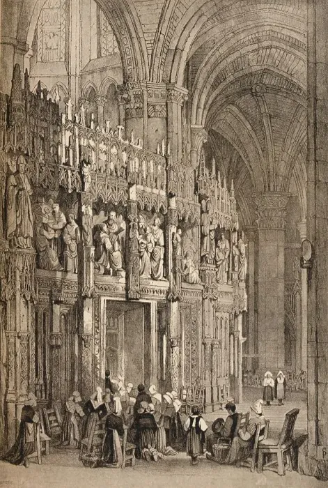 Framed Print : Chartres, c1820 (1915). Artist: Samuel Prout Framed Print : Chartres, c1820 (1915). Artist: Samuel Prout