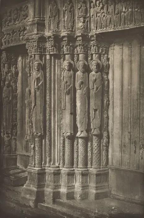 Framed Print : Chartres Cathedral. Right Door of the Royal Portal, West Side, XII Century Framed Print : Chartres Cathedral. Right Door of the Royal Portal, West Side, XII Century