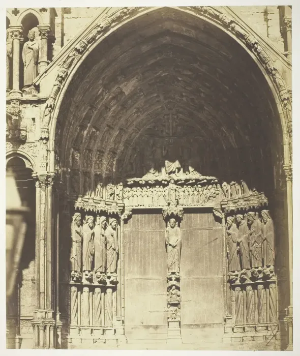 Framed Print : Chartres Cathedral, South Transept; Central Portal, 1854 / 63 Framed Print : Chartres Cathedral, South Transept; Central Portal, 1854 / 63