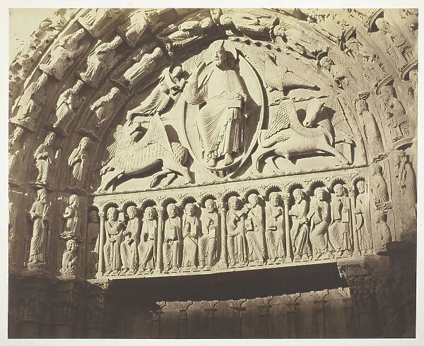 Chartres Cathedral West Facade; Royal Portal, Central Bay, 1854  /  63