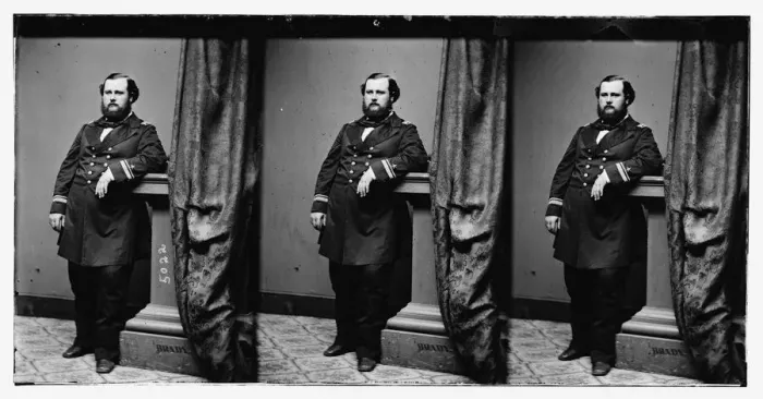 Framed Print : Chas. J. McDougall, U. S. N. ?, ca. 1860-1865. Creator: Unknown Framed Print : Chas. J. McDougall, U. S. N. ?, ca. 1860-1865. Creator: Unknown