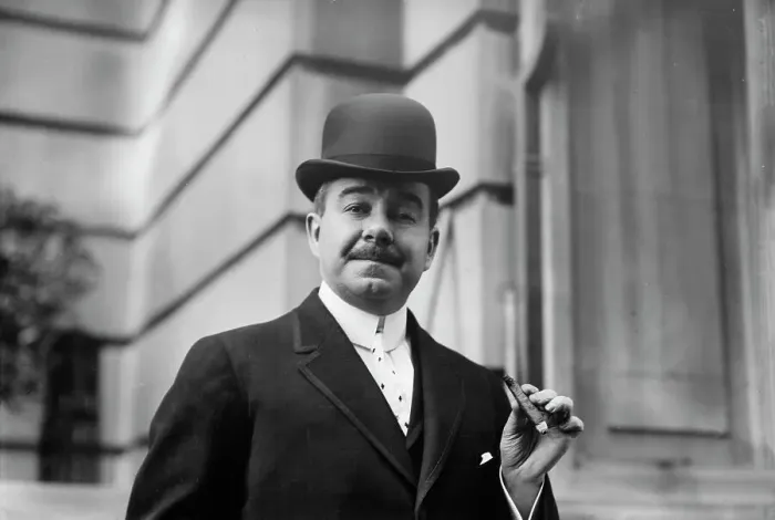 Framed Print : Chas. W. Murphy holding cigar, 1910. Creator: Bain News Service Framed Print : Chas. W. Murphy holding cigar, 1910. Creator: Bain News Service