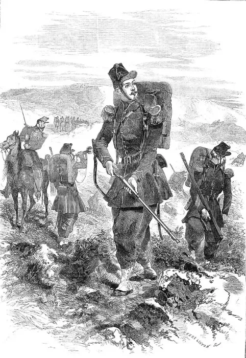 Framed Print : The Chasseurs de Vincennes, 1856. Creator: Henry Duff Linton Framed Print : The Chasseurs de Vincennes, 1856. Creator: Henry Duff Linton