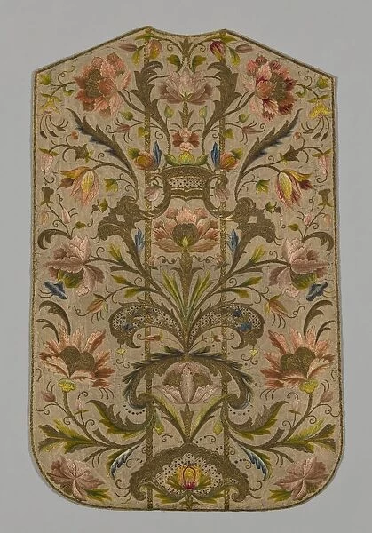Chasuble (Back), Italy, 1701  /  25. Creator: Unknown