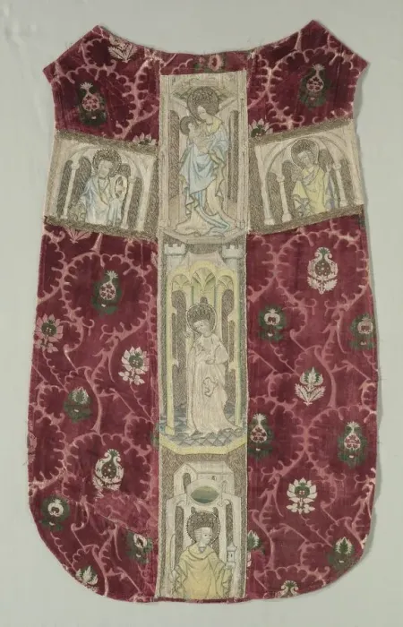 Framed Print : Chasuble Back with Embroidered Orphrey Band, 1415-1425. Creator: Unknown Framed Print : Chasuble Back with Embroidered Orphrey Band, 1415-1425. Creator: Unknown