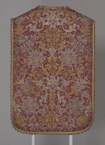 Chasuble, Italy, c. 1720. Creator: Unknown