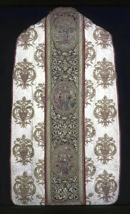 Framed Print : Chasuble with Orphrey Bands, Seo de Urgel, 16th century. Creator: Unknown