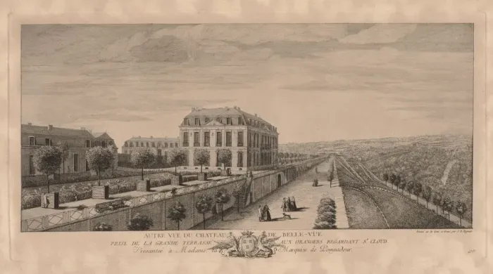 Framed Print : Chateau Bellevue. Creator: Jacques Rigaud (French, 1681-1754) Framed Print : Chateau Bellevue. Creator: Jacques Rigaud (French, 1681-1754)