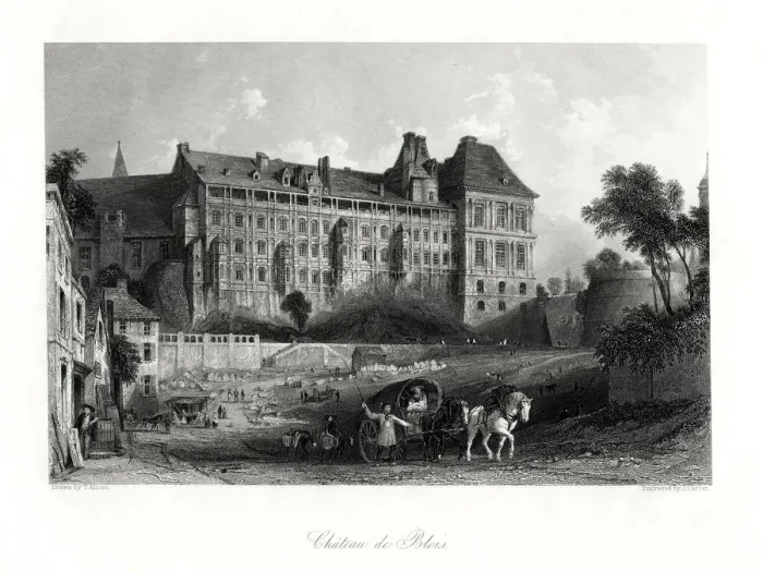 Framed Print : Chateau de Blois, Loire Valley, France, 1875. Artist: J Carter Framed Print : Chateau de Blois, Loire Valley, France, 1875. Artist: J Carter