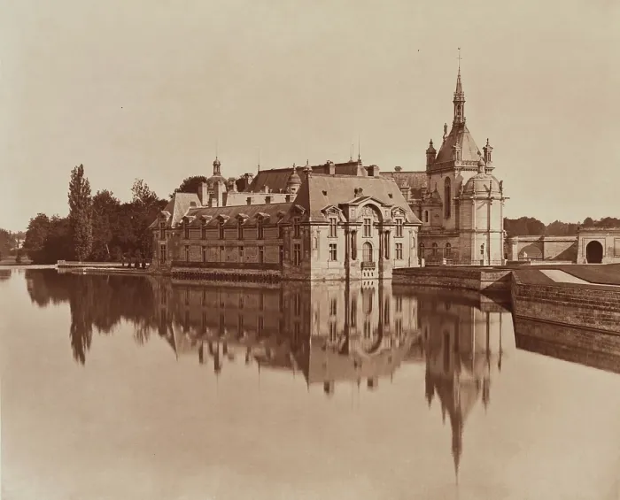 Framed Print : Chateau, Chantilly, between 1867 and 1870. Creator: Adolphe Braun Framed Print : Chateau, Chantilly, between 1867 and 1870. Creator: Adolphe Braun