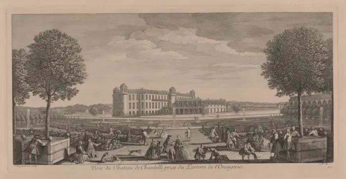 Framed Print : Chateau Chantilly. Creator: Jacques Rigaud (French, 1681-1754) Framed Print : Chateau Chantilly. Creator: Jacques Rigaud (French, 1681-1754)