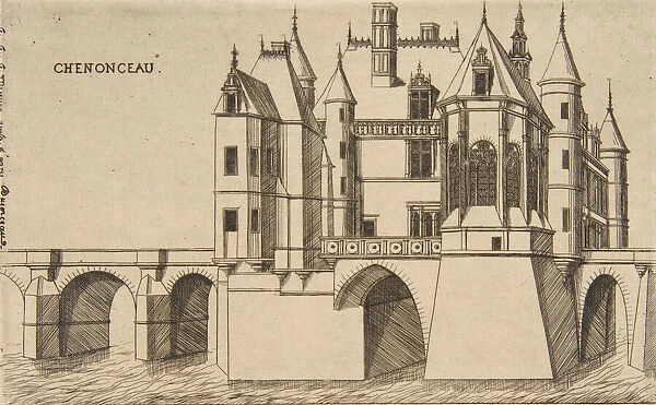 Chateau de Chenonceau, No 2, 1856. Creator: Charles Meryon