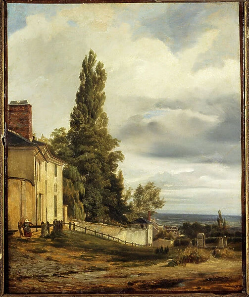 Chateau des Brouillards, rue de l'Abreuvoir and the Fontaine-du-But, in Montmartre, c1840. Creator: J Desvigne