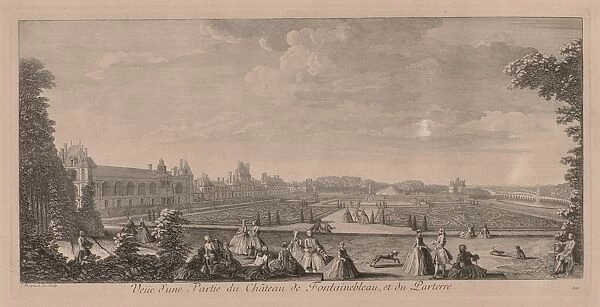 Chateau Fontainebleau and Gardens. Creator: Jacques Rigaud (French, 1681-1754)