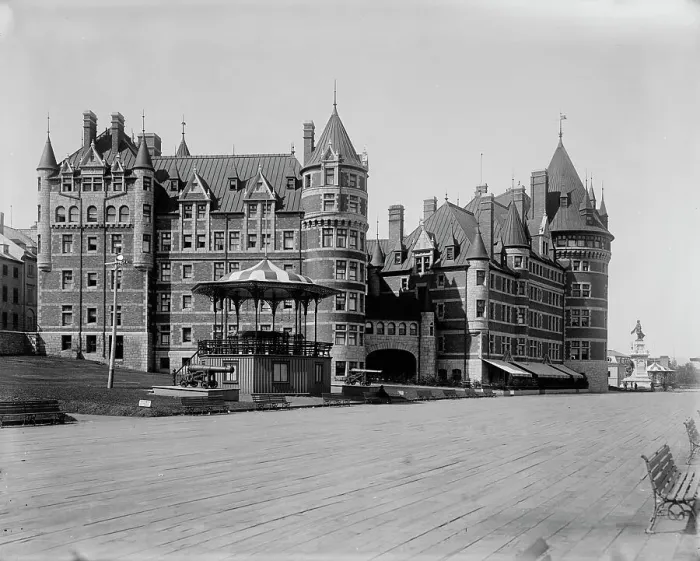 Framed Print : Chateau Frontenac, Quebec, between 1890 and 1901. Creator: Unknown Framed Print : Chateau Frontenac, Quebec, between 1890 and 1901. Creator: Unknown