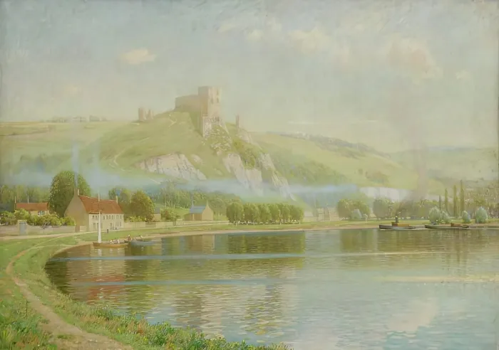 Framed Print : Chateau Gaillard, c1890-1940. Creator: Lindsay Grandison MacArthur Framed Print : Chateau Gaillard, c1890-1940. Creator: Lindsay Grandison MacArthur
