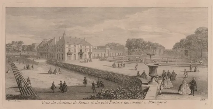 Framed Print : Chateau and Garden of Seaux. Creator: Jacques Rigaud (French, 1681-1754) Framed Print : Chateau and Garden of Seaux. Creator: Jacques Rigaud (French, 1681-1754)
