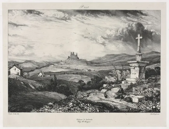 Framed Print : Chateau de Larderole, 1832. Creator: Eugene Isabey (French, 1803-1886) Framed Print : Chateau de Larderole, 1832. Creator: Eugene Isabey (French, 1803-1886)