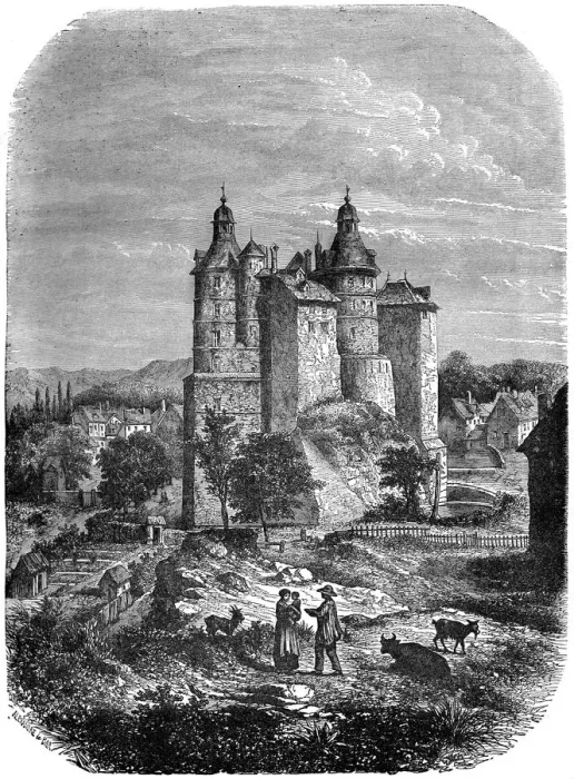 Framed Print : Chateau de Montbeliard (Castle of Montbeliard), France, 1882-1884. Artist: Alexandre de Bar