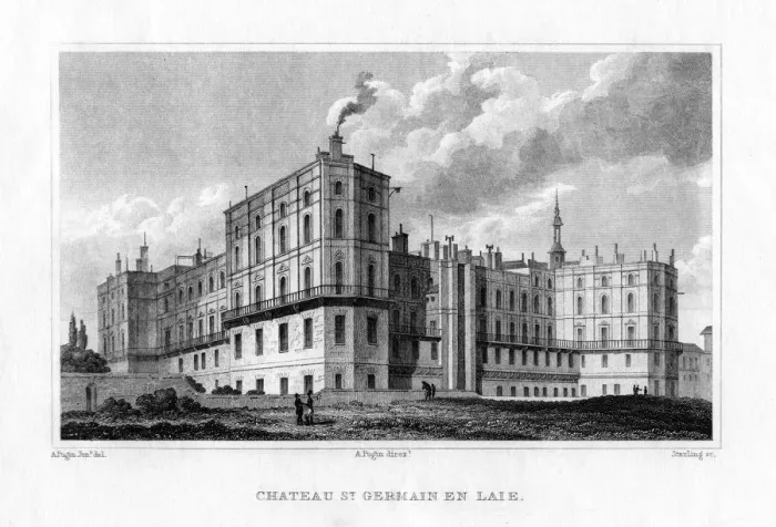 Framed Print : Chateau de Saint Germain en Laye, Paris, c1830. Artist: MJ Starling Framed Print : Chateau de Saint Germain en Laye, Paris, c1830. Artist: MJ Starling