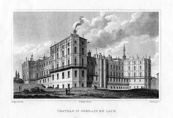 Chateau de Saint Germain en Laye, Paris, c1830. Artist: MJ Starling