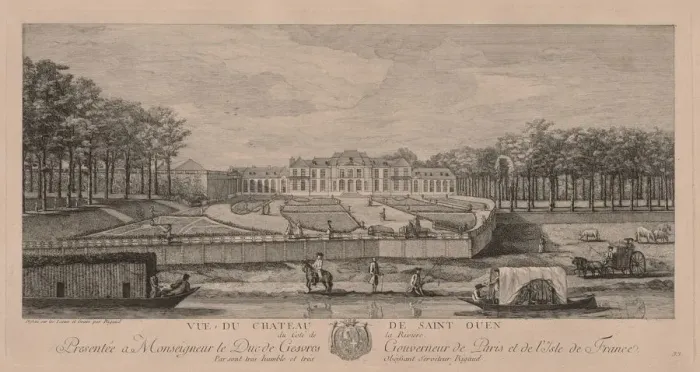 Framed Print : The Chateau of Saint Ouen. Creator: Jacques Rigaud (French, 1681-1754) Framed Print : The Chateau of Saint Ouen. Creator: Jacques Rigaud (French, 1681-1754)
